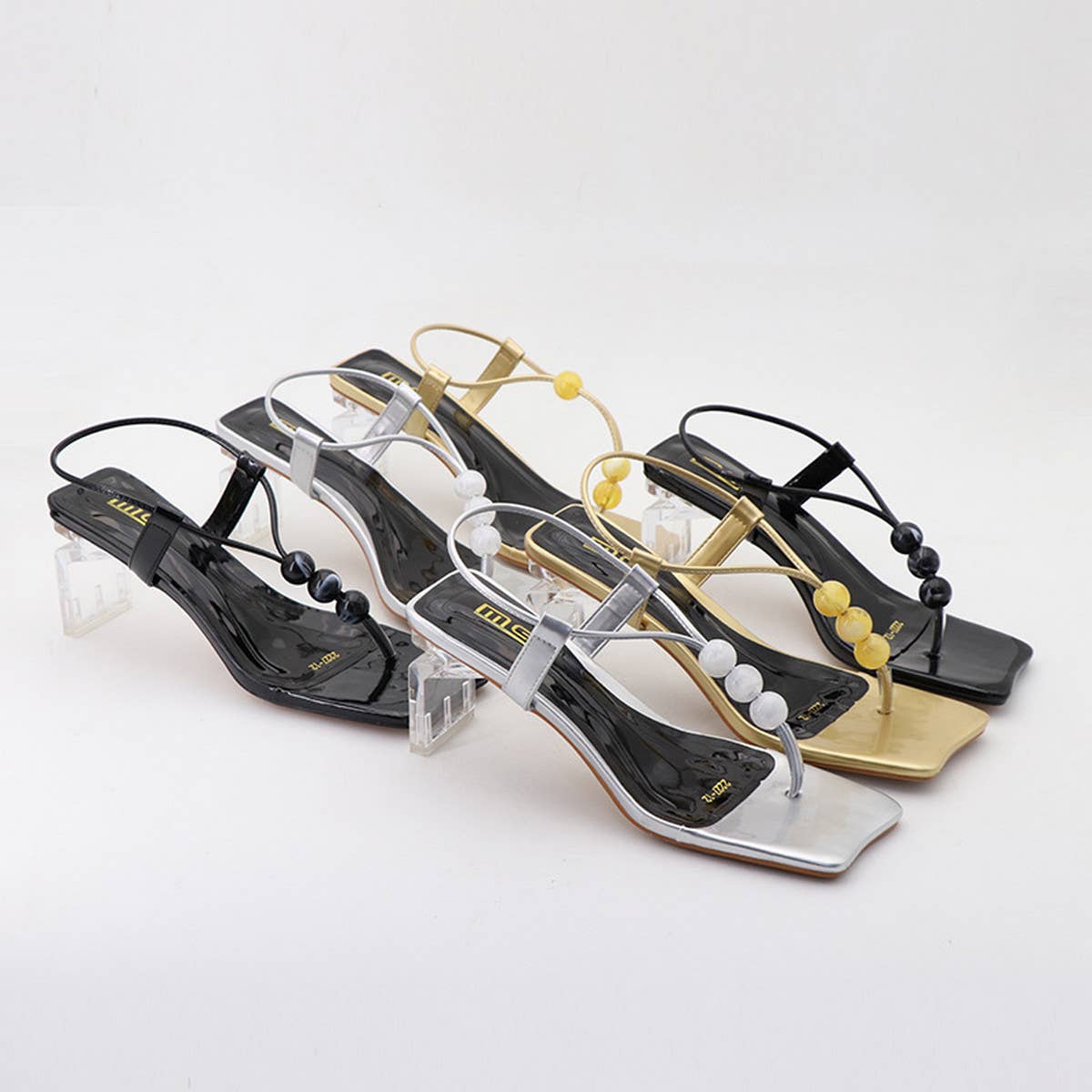 2024 NEW ROUND WATER DROP SQUARE TOE HIGH HEELS_CWSHS0603