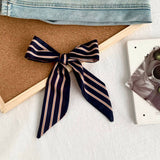 Trendy Striped Scarf Hair Wrap Bag Tie_Cwasc02986