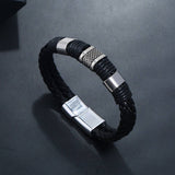 MENS PERSONALIZED SIMPLE LEATHER BRACELET_CWMM4470