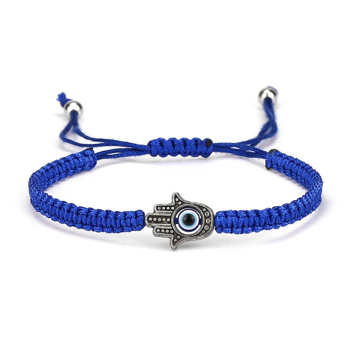 Cwaje2556_Blue Eye Evil Eye Red String Bracelet