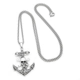 PERSONALIZED HIP HOP PIRATE SKULL PENDANT NECKLACE_CWAJE0971