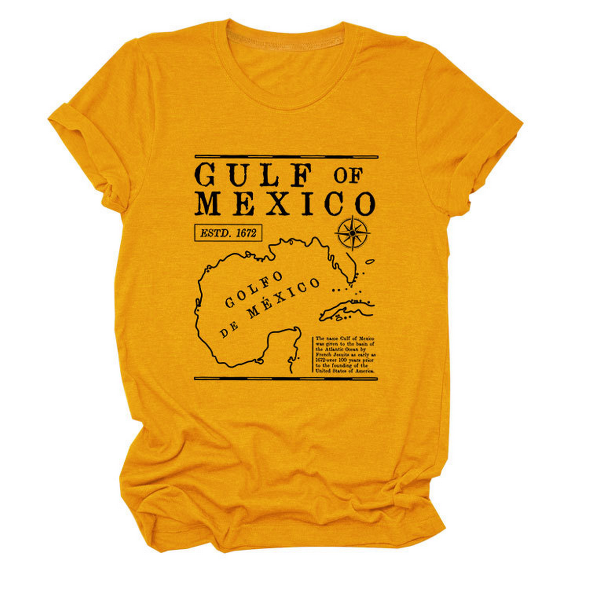 GULF OF MEXICO ESTD TEE SOFT COMFORT T SHIRT_CWTTSL0489