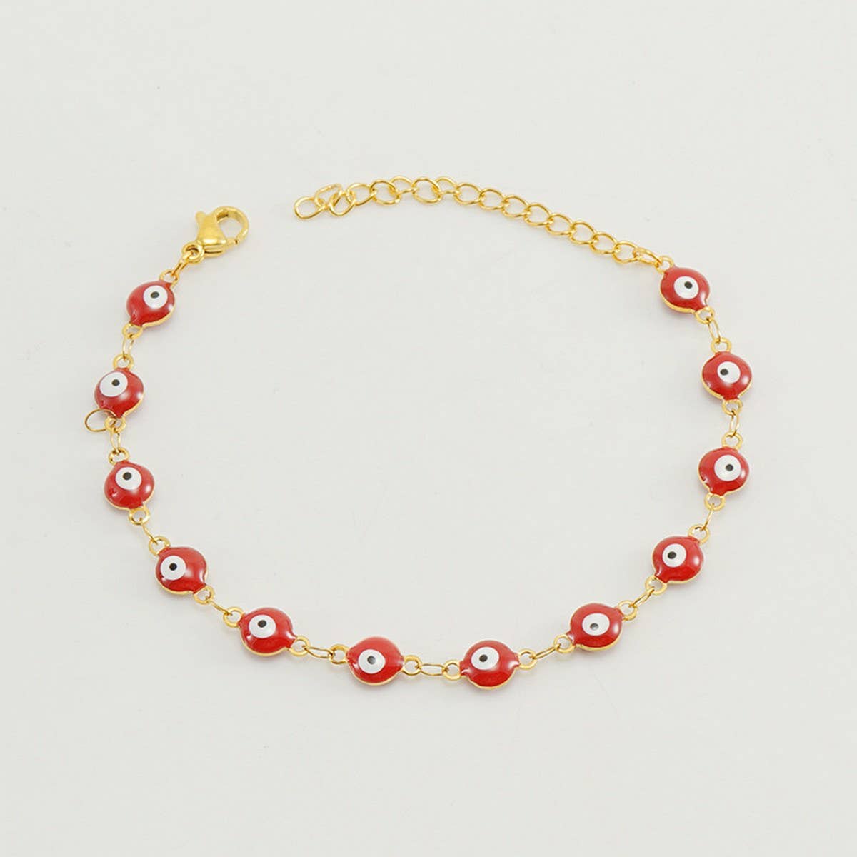 Cwaje1958_Fashion Titanium Steel Round Eye Bracelet