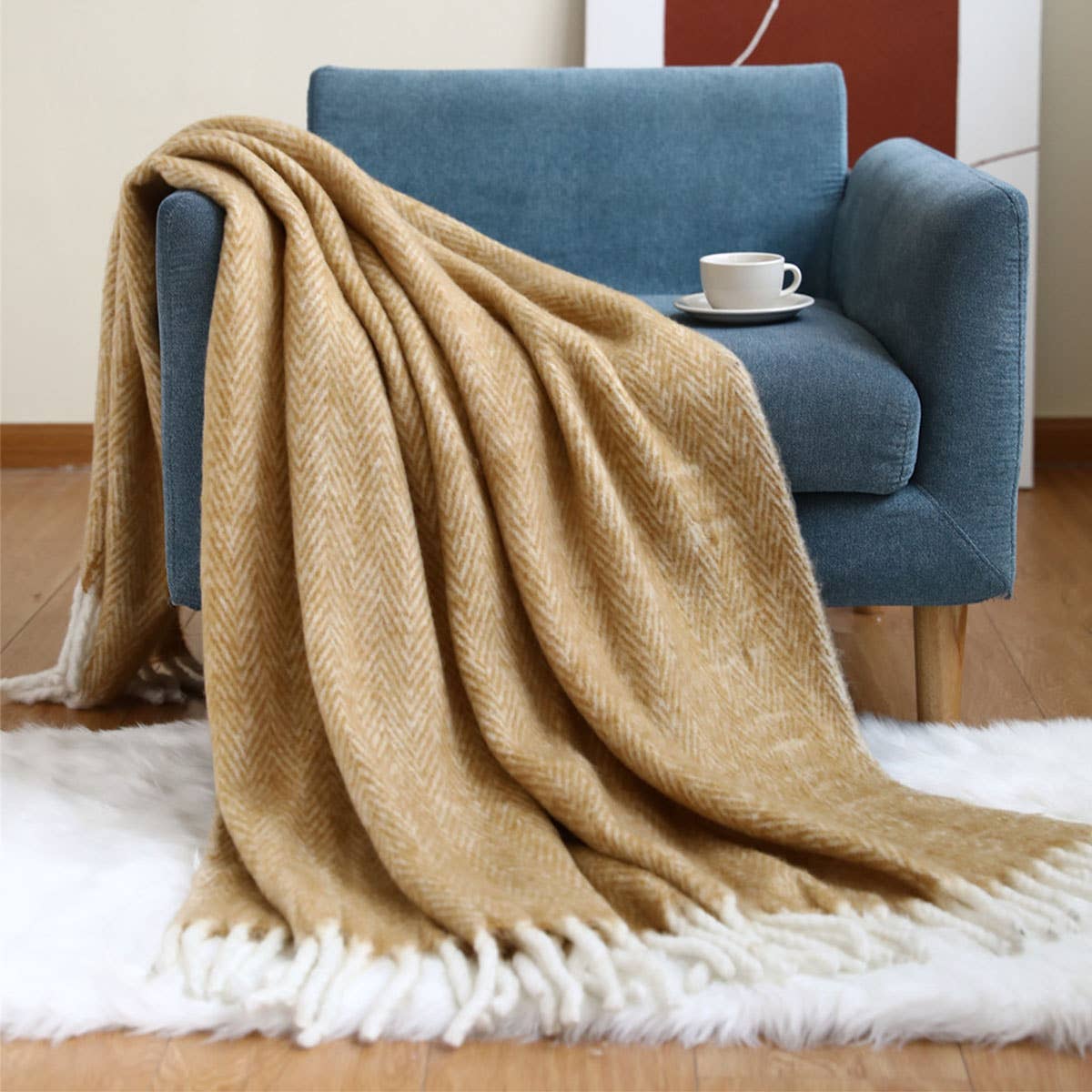 KNITTED SOLID COLOR LIGHTWEIGHT SOFA BLANKET_CWMM0212