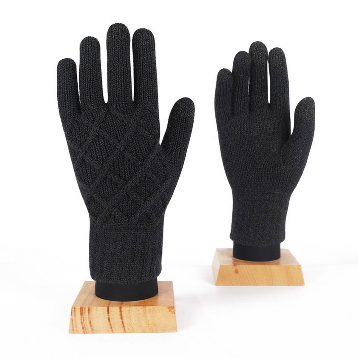 Winter Cold Protection Warm Half Finger Gloves_Cwmm2884