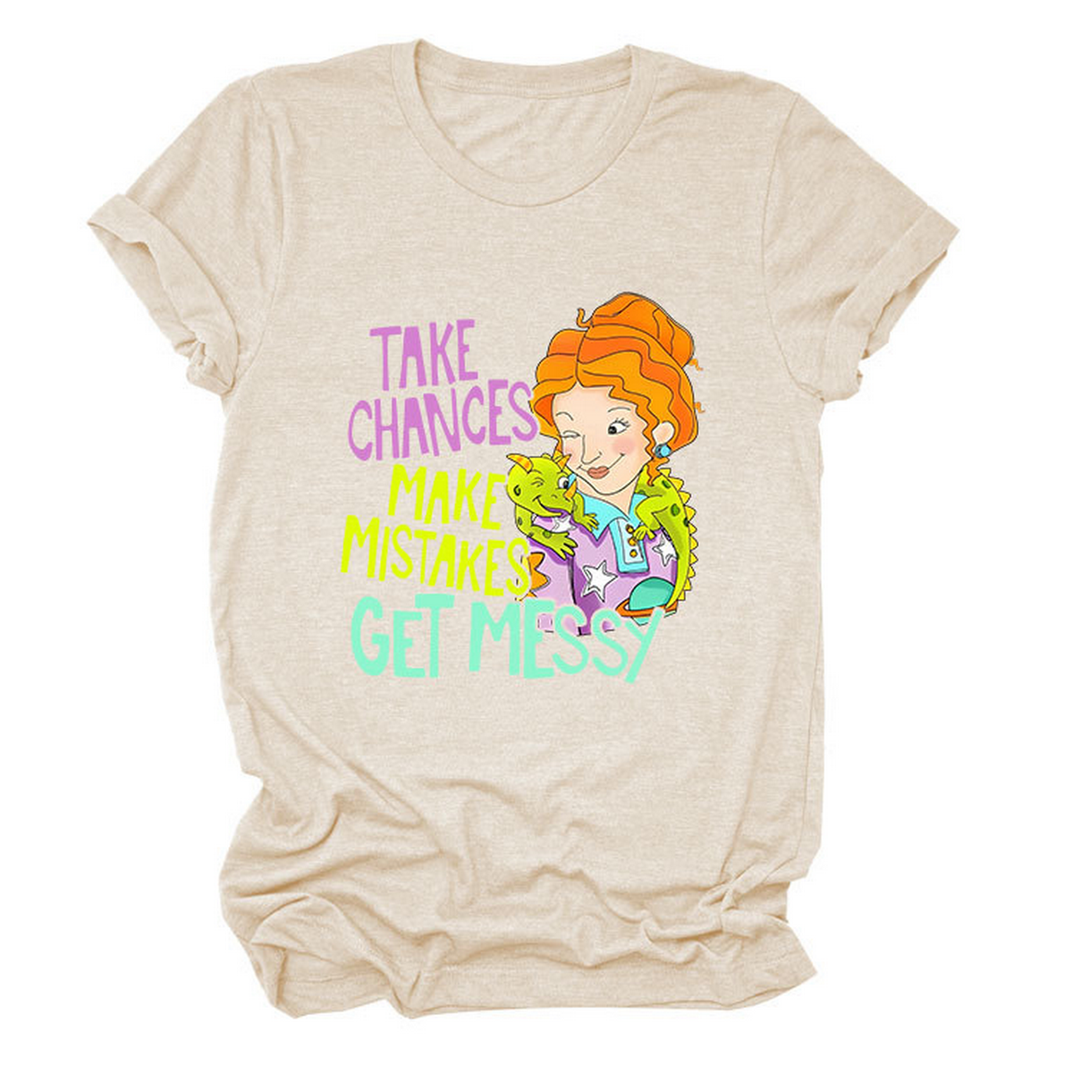 POSITIVE MESSAGE TEE TAKE CHANCES PRINT_CWTTS1484