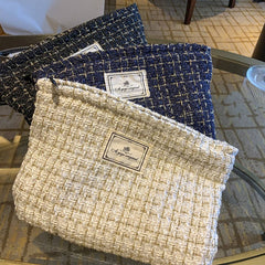 Plaid Makeup Baglarge Travel Canvas Hand Washpouch_Cuab00730