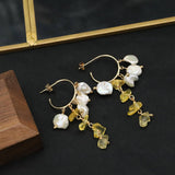 Womens High-End Natural Pearl Earrings