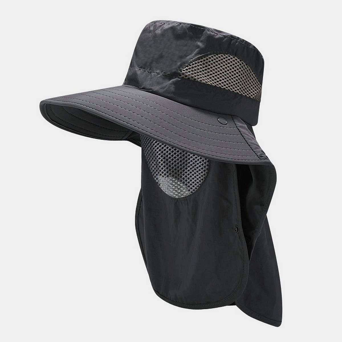 QUICK DRY JUNGLE SUN HAT WITH FACE FLAP FOR HIKING_CWAH3803