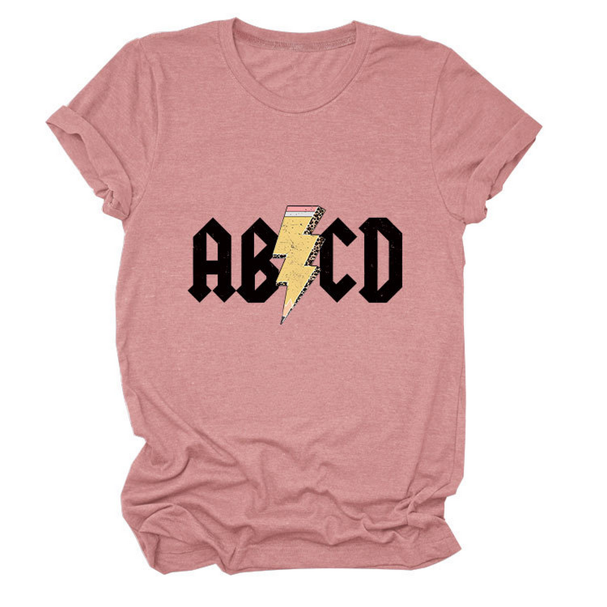 SUMMER NEW ARRIVAL PLUS SIZE TEE WITH LIGHTNING_CWTTS1476