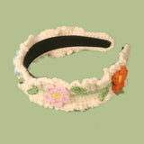 SWEET FLORAL WIDE BRIMMED HAND WOVEN HEADBAND_CWAHA1322