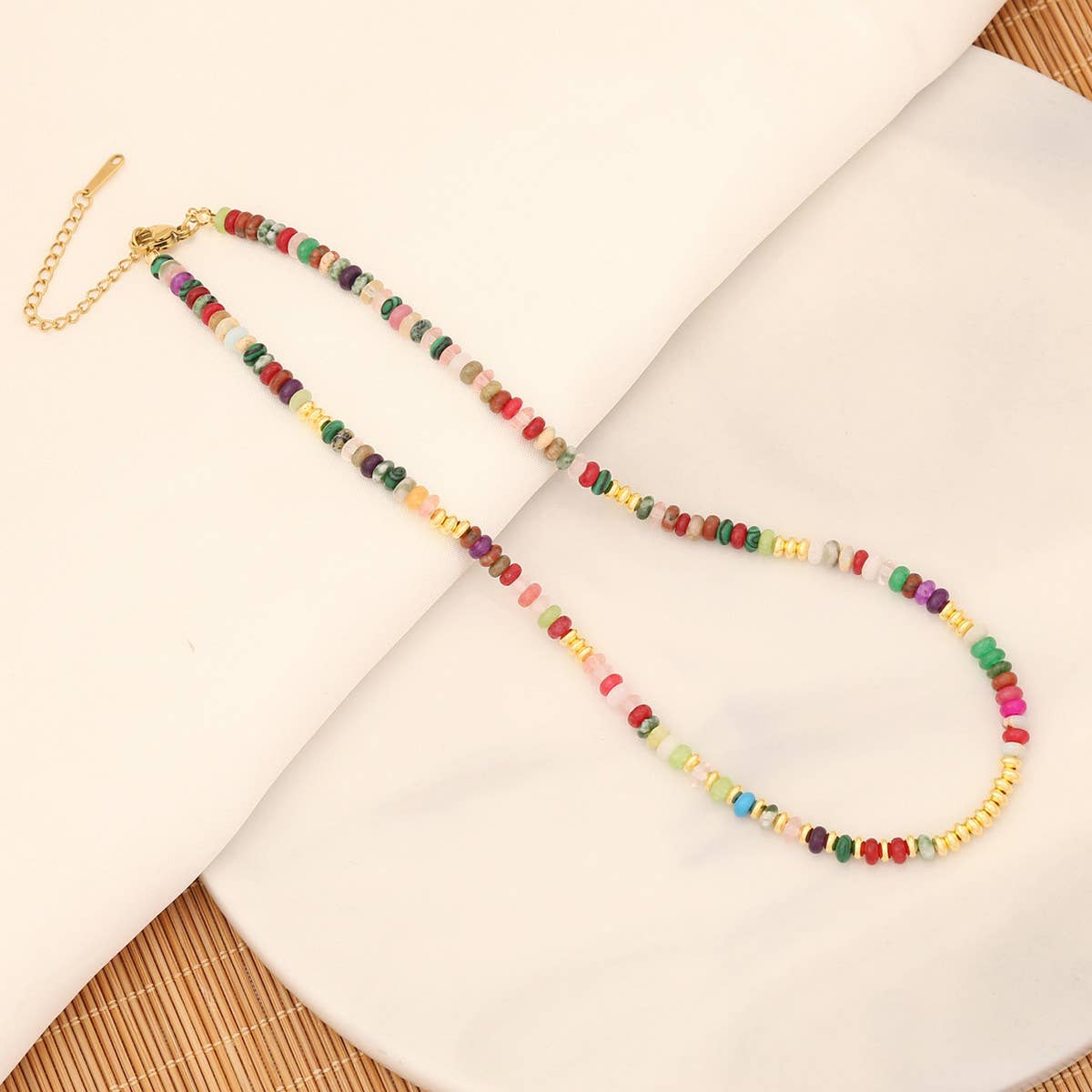 FASHION HANDMADE 18K NATURAL GEMSTONE NECKLACE_CWAJE0631