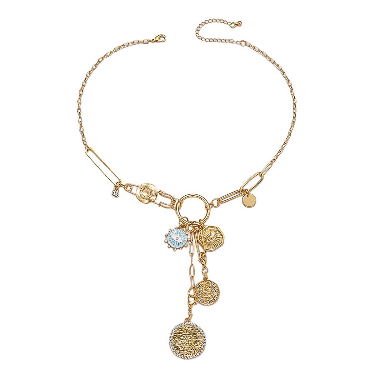 FASHION ORIGINAL DESIGN MULTI PENDANT NECKLACE_CWAJE2830