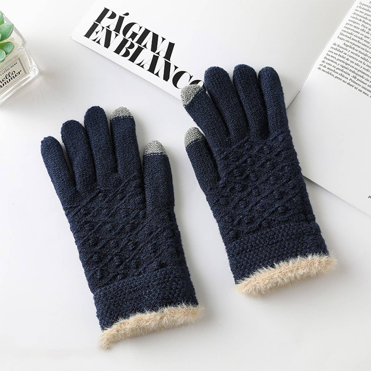 Womens Warm Touch Screen Fashion Gloves_Cwmm1503