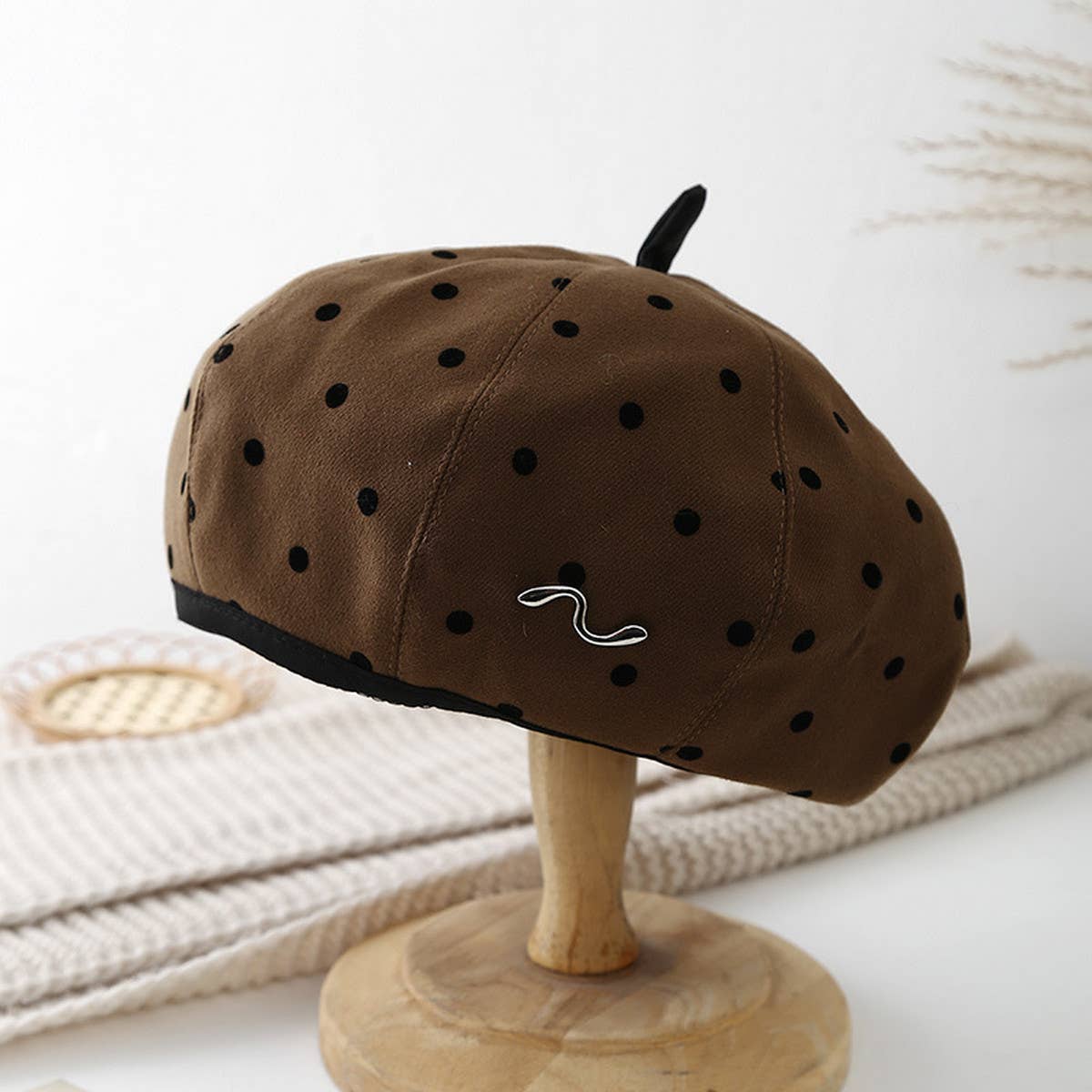 2024 NEW POLKA DOT CLASSIC BERET_CWAB2854