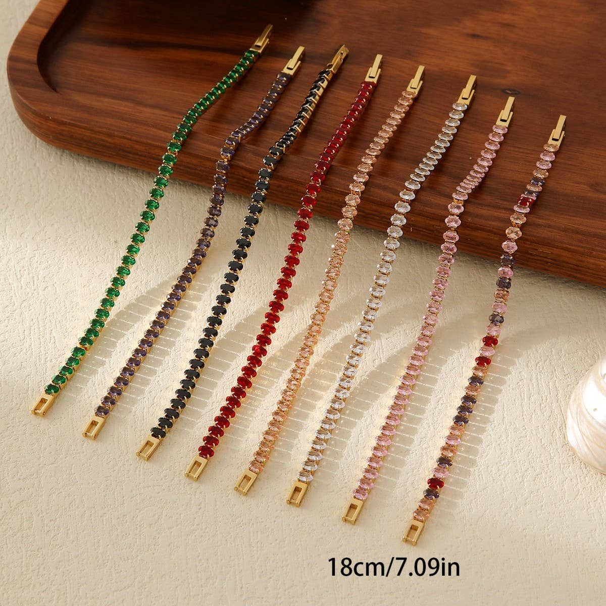 MULTI COLOR DIAMOND SINGLE ROW FULL DIAMONDBRACELET_CWMM3741