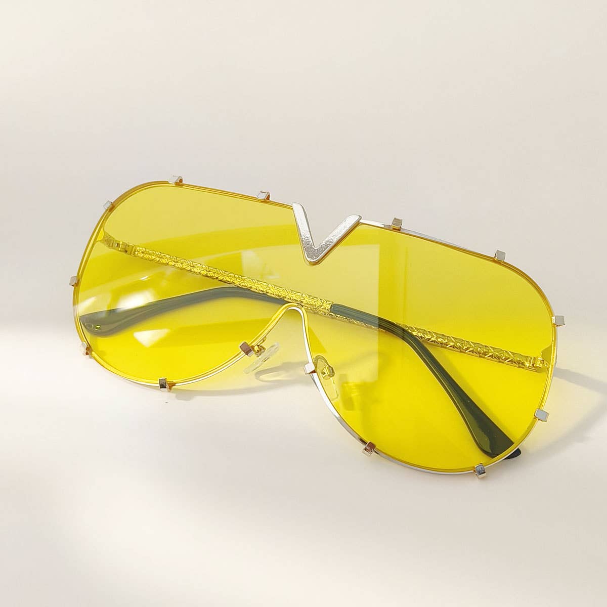 METAL FRAME ONE PIECE LENSES SUNGLASSES_CWASG0370