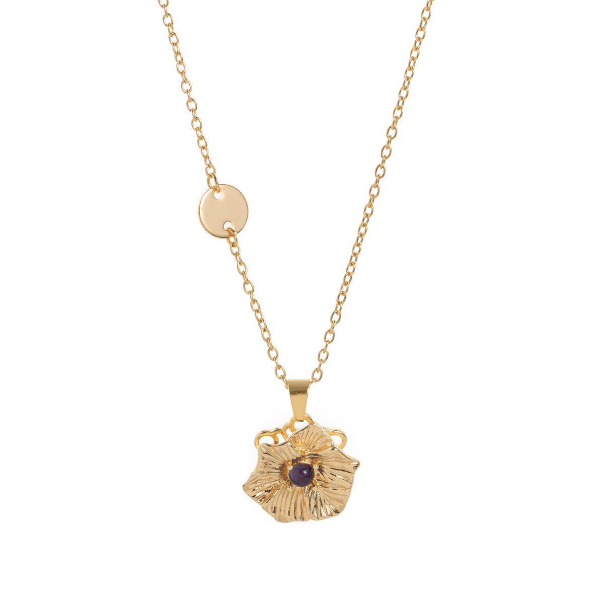 SPINNING DECEMBER FLOWER NECKLACE LUCKY BLOOM_CWMM6969