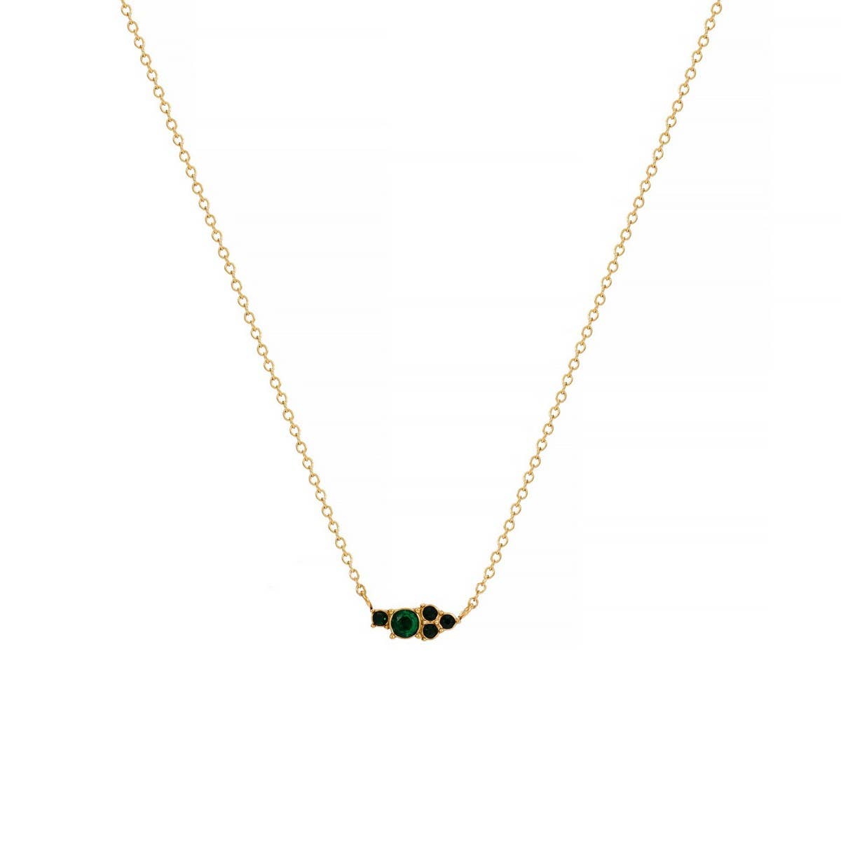 CLASSIC SIMPLE COLORFUL BIRTHSTONE NECKLACE_CWMM5669