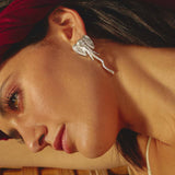 Trendy Elephant Stainless Steel Earrings