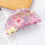 ACRYLIC PRINTED HAIR CLIPS FRESH CUTE GRAB CLIPS_CWAHA1272