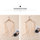 SEXY MESH BLOUSE LONG SLEEVE LACE TOP FOR WOMEN_CWTBLL3619