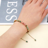 COLORFUL SEMI PRECIOUS STONEHANDMADE BEADEDBRACELET_CWAB4639