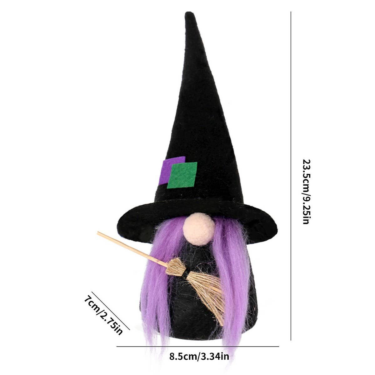 CUTE FACELESS BAT GNOME HALLOWEEN FIGURINE_CWMM9893