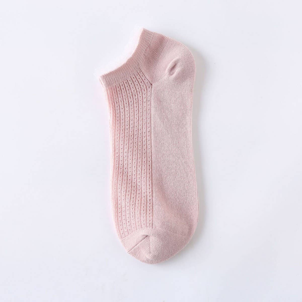 Women'S Solid Color Mesh Breathable Socks_Cwms2044