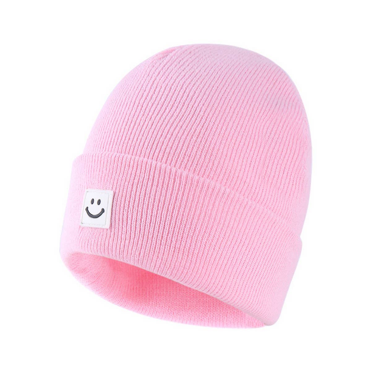 CHILDRENS SMILEY BABY ALL MATCH CUTE KNITTED HAT_CWAH1749