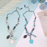 POPULAR RETRO SPECIAL SHAPED WOODEN BEAD NECKLACE_CWAJE1576
