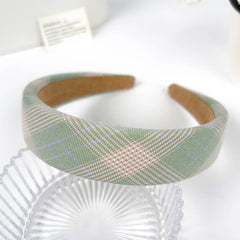 Fresh Checkered Versatile And Simple Hair Band