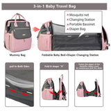SHOULDER FOLDING BED MOTHER AND BABY BAG_CWAB2243