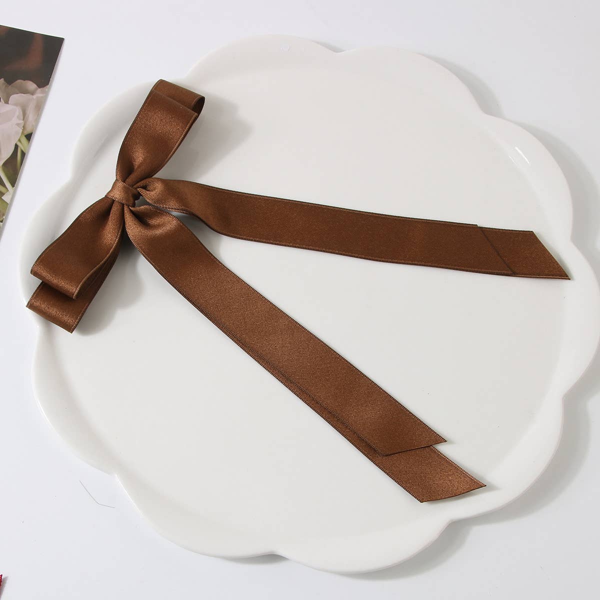 DOUBLE LAYERED BOW HAIR CLIP_CWAHA1047