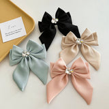 SIMPLE SOLID COLOR HIGH END BOW HAIRPIN_CWAHA1179