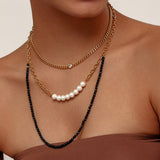 PERSONALIZED CRYSTAL FRESHWATER PEARL NECKLACE_CWMM3625