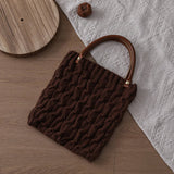 Woven Texture Knit Handbag For Women_Cuab00361