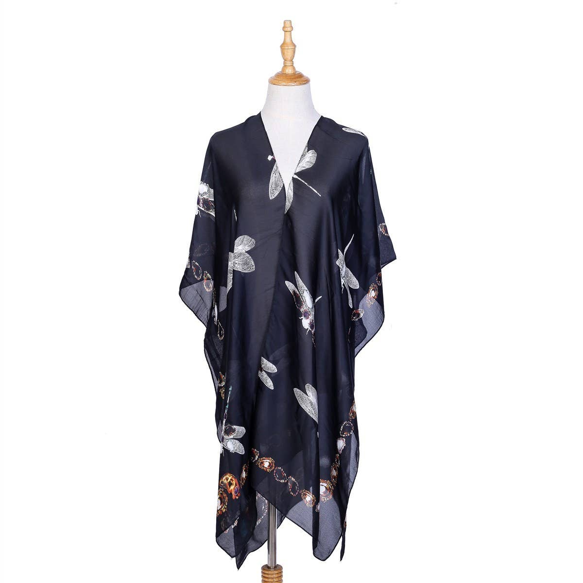 DRAGONFLY PRINTED KIMONOS SUMMER CARDIGAN_CWASC0782