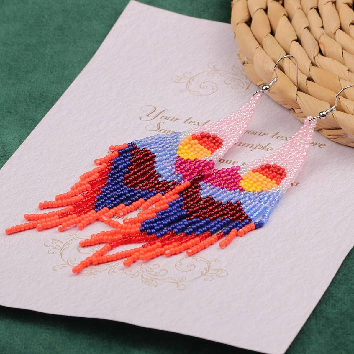 FASHIONABLE BOHEMIAN HAND WOVEN TASSEL EARRINGS_CWAJE4000
