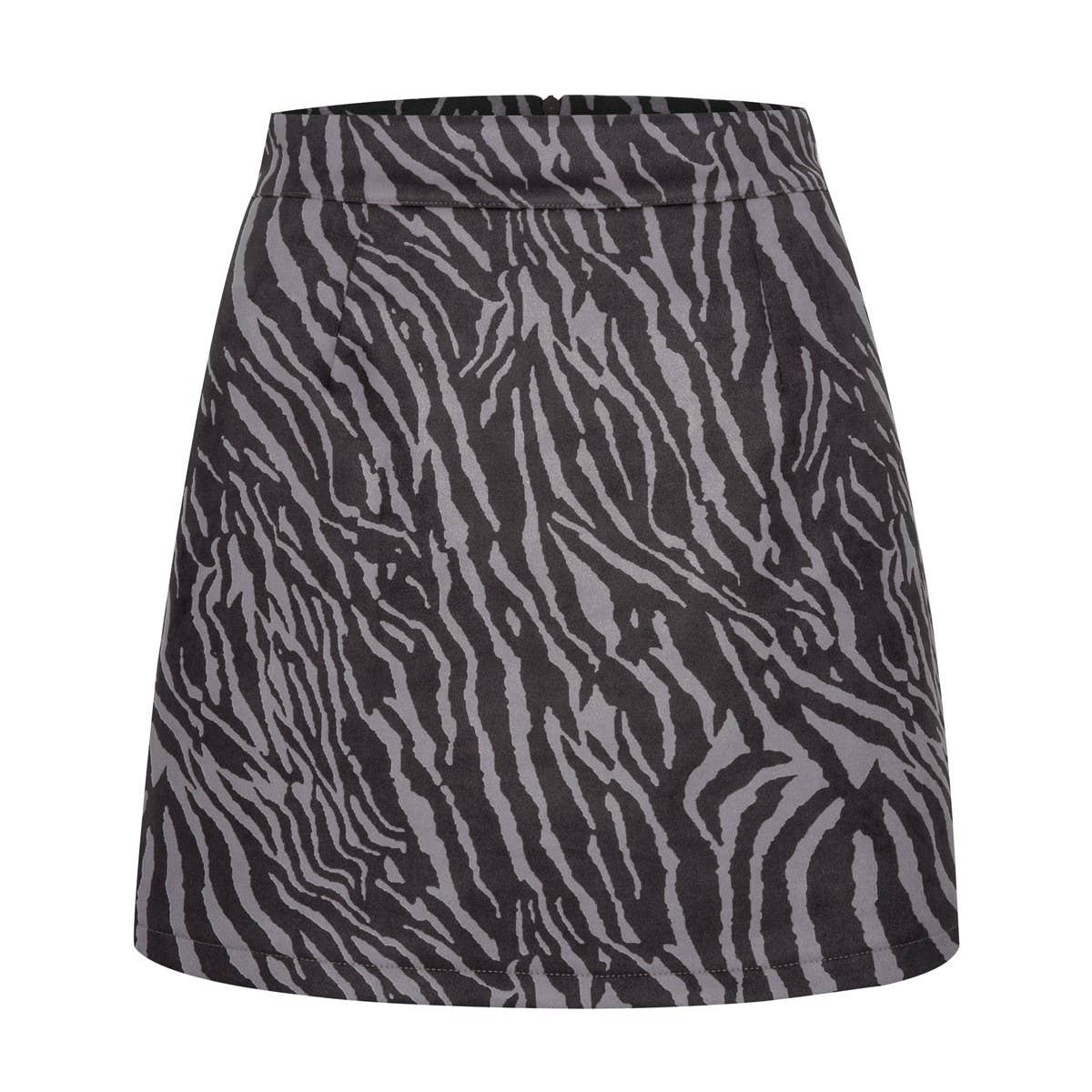 SEXY LEOPARD PRINT HIGH WAIST SUEDE HIP SKIRT_CWBSS0373