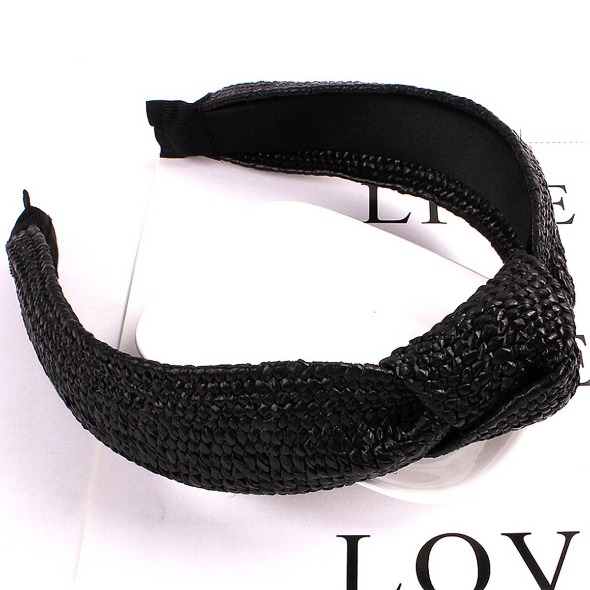 KNOT DECOR BRAIDED DETAIL HEADBAND_CWAHA0220