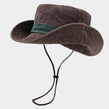 Vintage Wide Brim Jungle Fishing Hat_Cwah3789