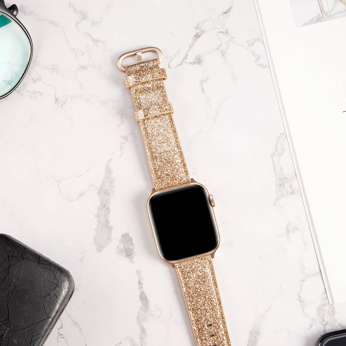 APPLE WATCH IWATCH GLITTER CLASSIC BUCKLE STRAP_CWWW0082
