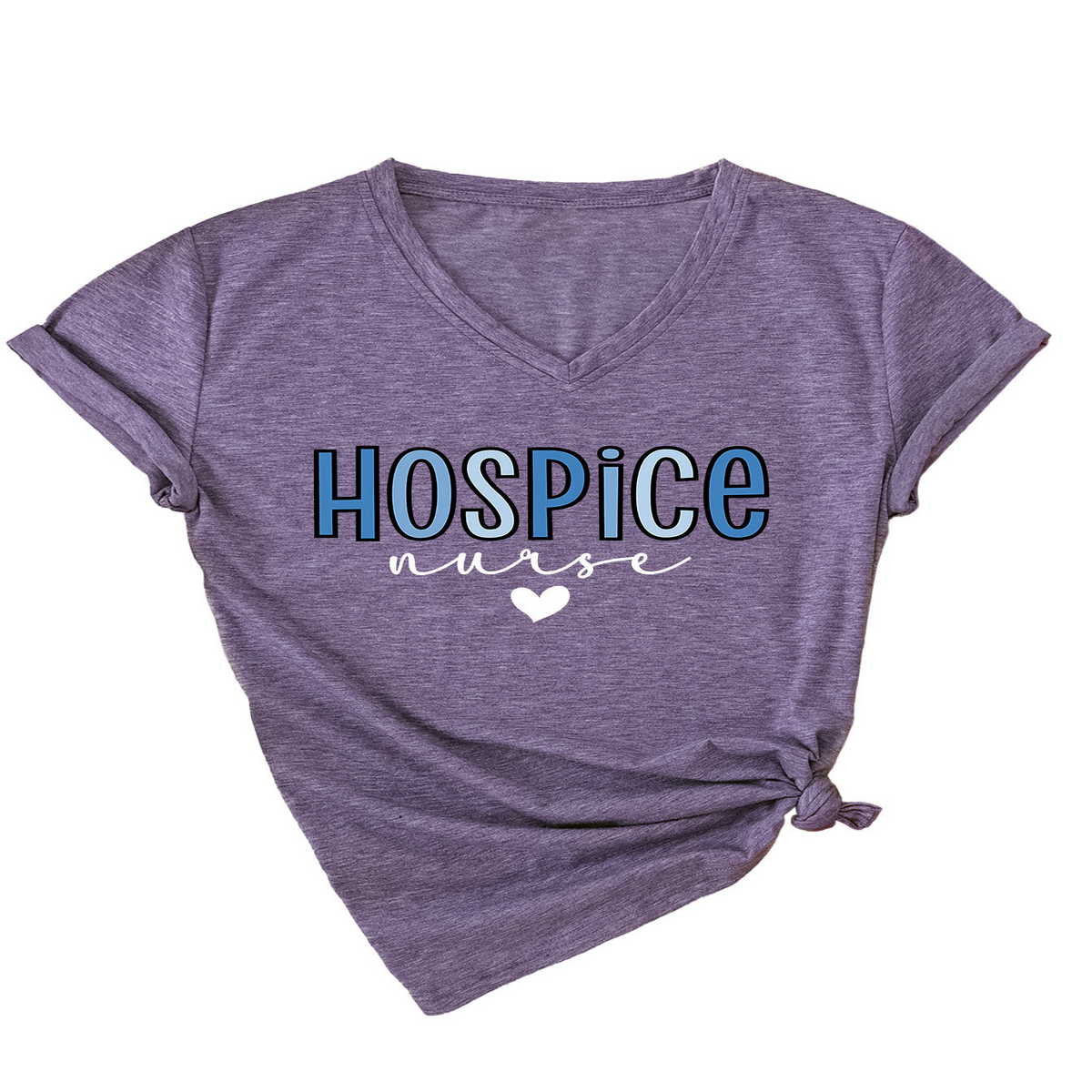 HEART PRINT V NECK TEE WOMEN S CASUAL LOOSE_CWTTS1536