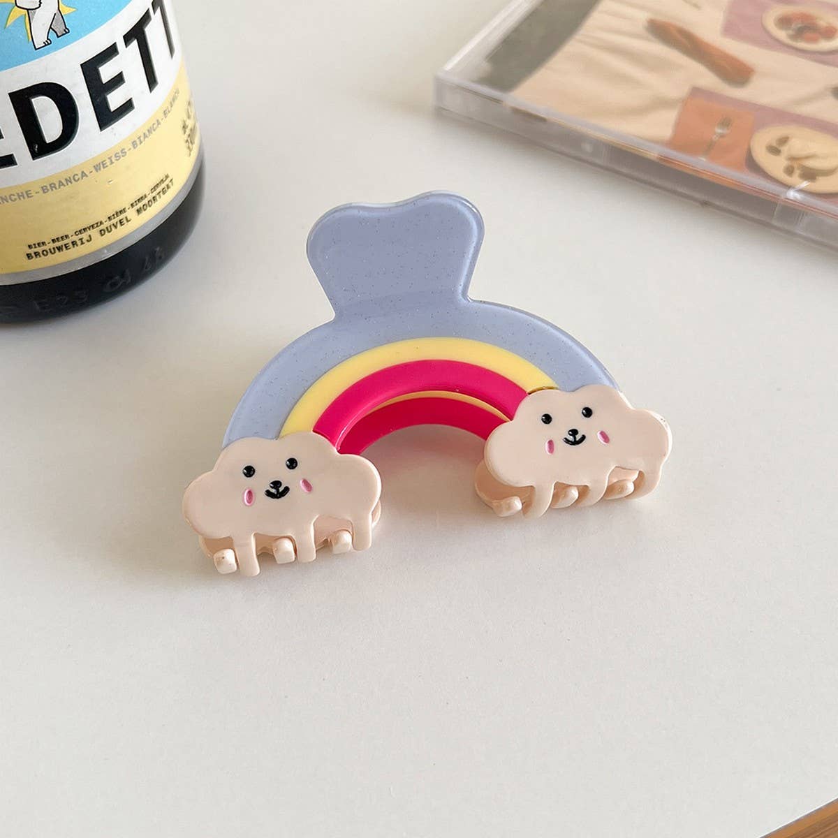 Rainbow Cloud Hair Claw,Colorful Acetate Back Clip_Cwaha6008