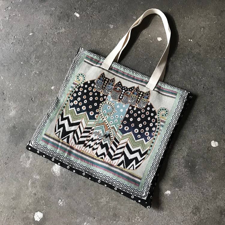 Cat Cat Cloth Bag Horizontal Single-Shoulder Bag