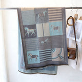 Luxury Carriage Reversible Tassel Scarf_Cwasc03453