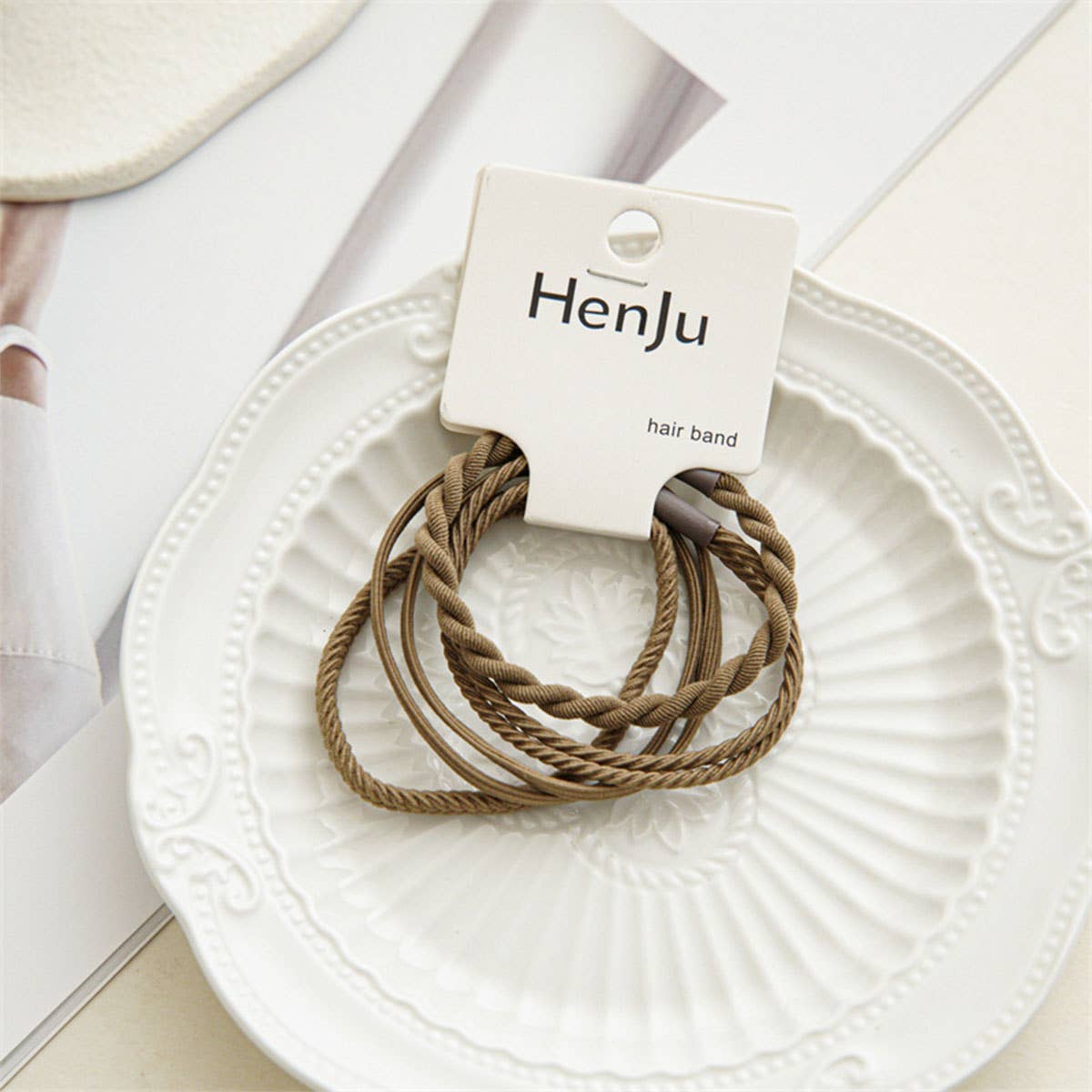 4PCS BRAIDED ELASTIC HAIR TIES SET FOR WOMEN_CWAHA0334