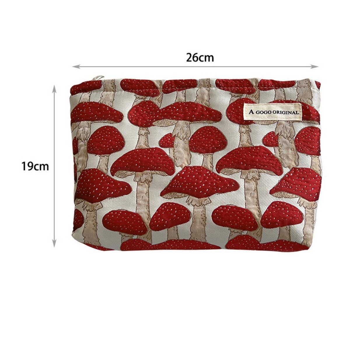 Fun Canvas Pencil Pouch Makeup Travel Organizer_Cuab00643