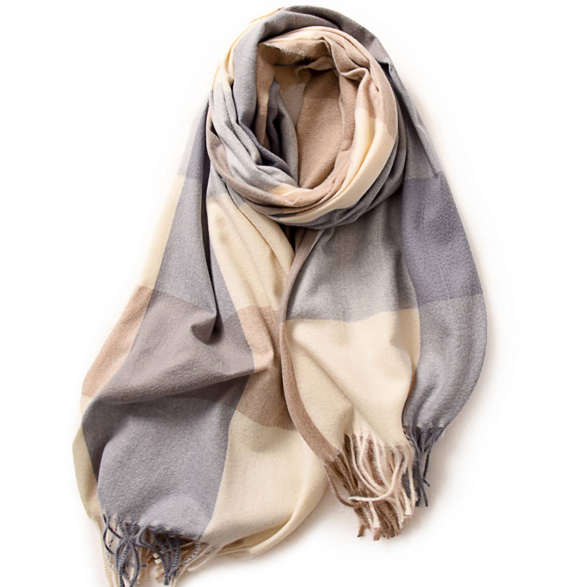 ELEGANT PLAID SHAWL WINTER SCARF FOR WOMEN_CWASC0170